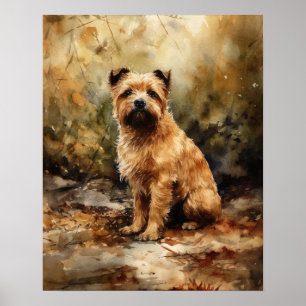 Norfolk Terrier Dog Art Impressão