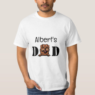 Norfolk Terrier Peeking personalizado T-Shirt Pai