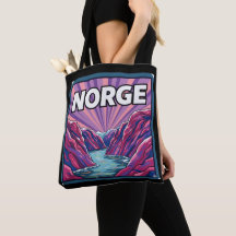 Norge Norueguês Geirangerfjord Fjords Bolsa Tote