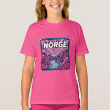 Norge Norway Geirangerfjords Fjords Kids T-shirt