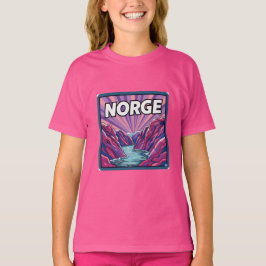 Norge Norway Geirangerfjords Fjords Kids T-shirt