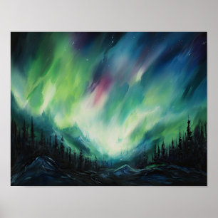 Norte Aurora Borealis Luz Impressão