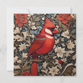 Norte Cardinal Bird William Morris Inspirado