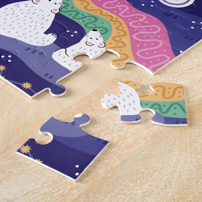 Norte Luzes de vidro Quebra-cabeça (Lateral)