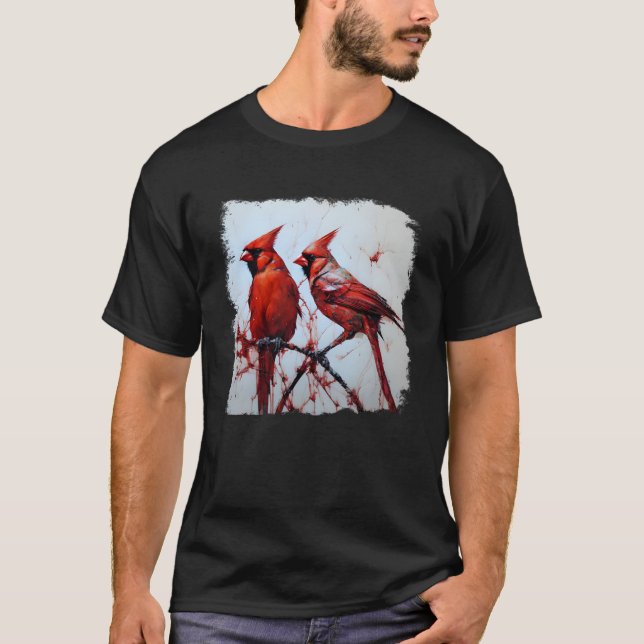 Norte Red Cardink Art Redbird Pullover Hoo (Frente)