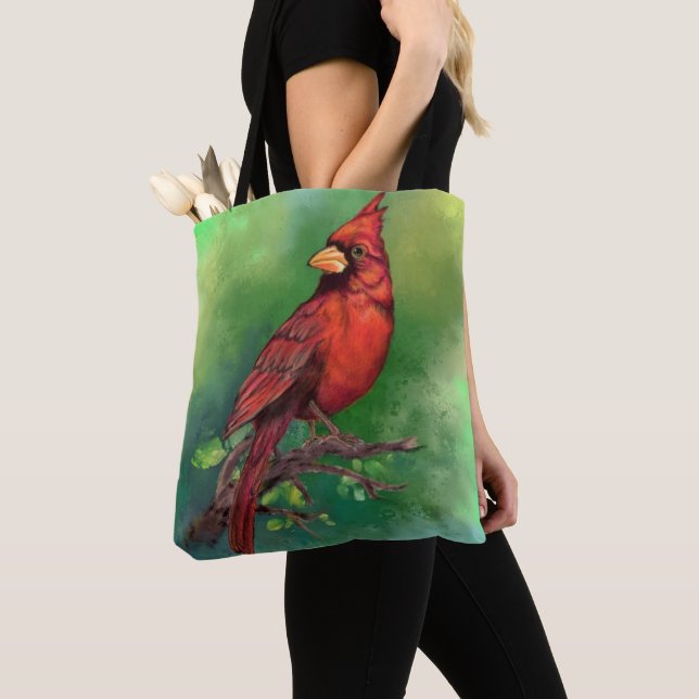 Norte Vermelho Cardinal Tote Bag (Close Up)