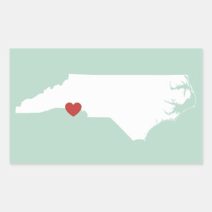 North Carolina Love - Adesivo personalizável