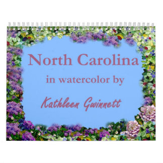 North Carolina no calendário da aguarela