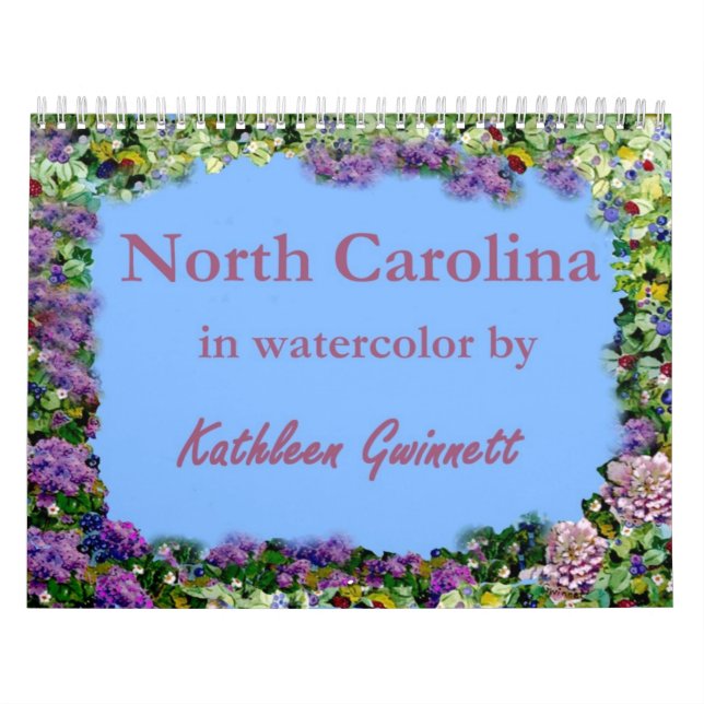 North Carolina no calendário da aguarela (Capa)