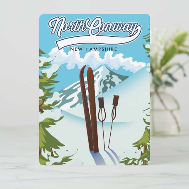 North Conway New Hampshire, para esquiar (Em pé/Frente)