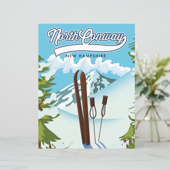 North Conway New Hampshire, para esquiar (Em pé/Frente)