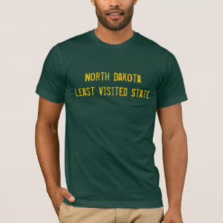 North Dakota menos camisa visitada do estado