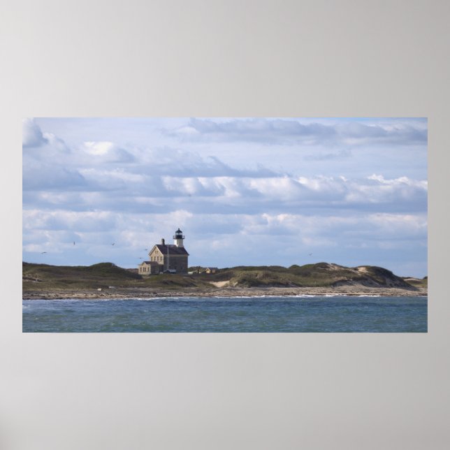 North Light Lighthouse Block Island Poster (Frente)