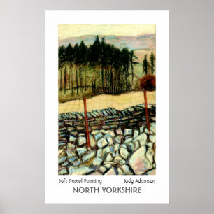 North Yorkshire amarra o impressão ou o cartaz