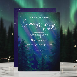 Northern Lights Magical Moment Save the Date
