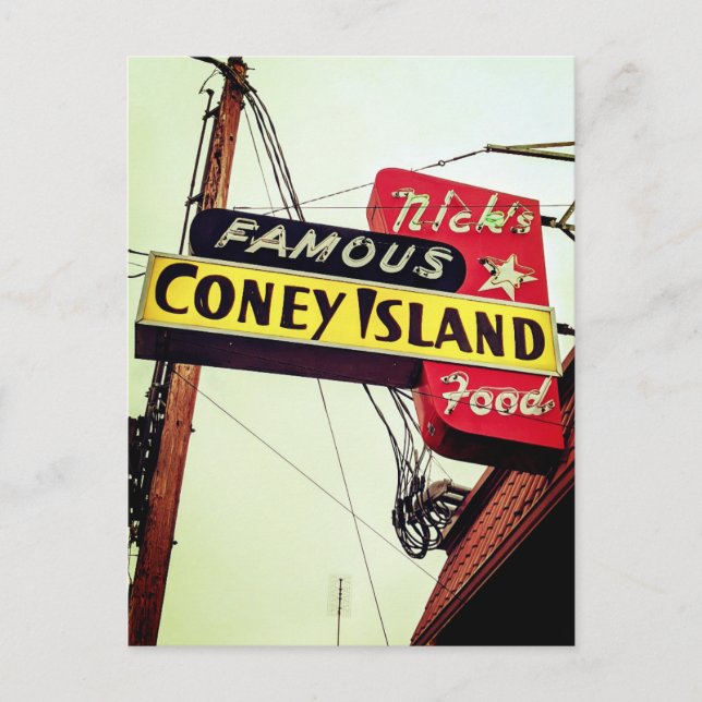 Northwest Neon: Nick's. Cartão postal (Frente)