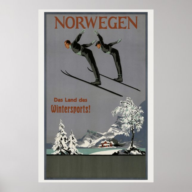 Noruega Poster vintage 1930 (Frente)