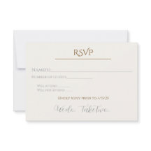 Nós Aceitamos Dois Cartão de Resposta RSVP