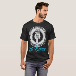 Nós acreditamos o t-shirt escuro básico dos homens