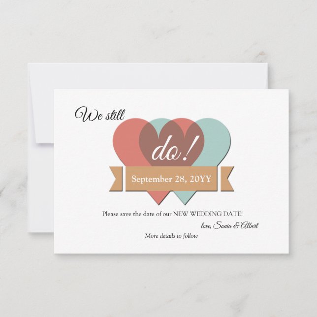 Nós Ainda Fazemos Nova Data de Casamento Anúncio (Frente)