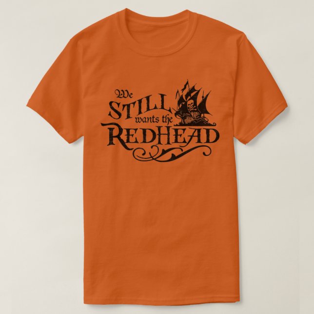 Nós ainda queremos a camisa pirata do Caribe da ru (Frente do Design)