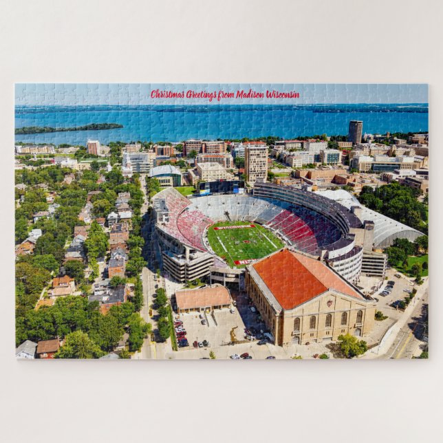 Nós amamos Madison Wisconsin. Quebra-cabeça (Horizontal)