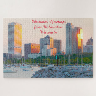 Nós amamos Milwaukee Wisconsin. Quebra-cabeça