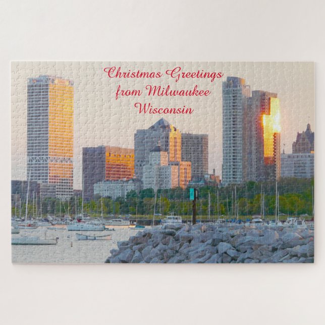 Nós amamos Milwaukee Wisconsin. Quebra-cabeça (Horizontal)