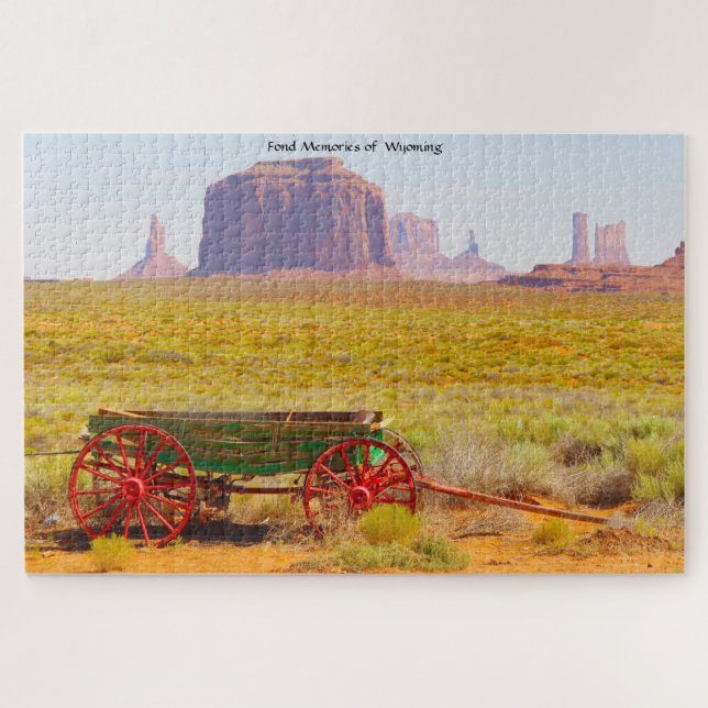 Nós amamos Monument Valley Wyoming. Quebra-cabeça (Horizontal)