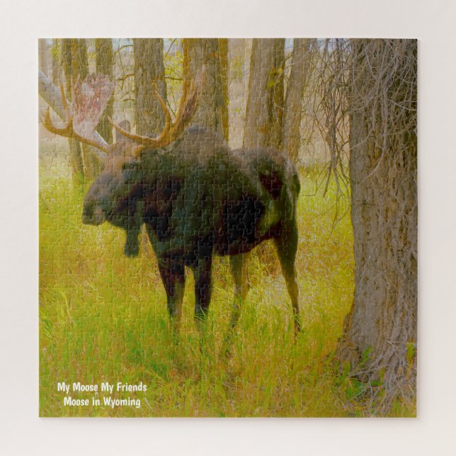 Nós Amamos Moose Wyoming. Quebra-cabeça (Vertical)