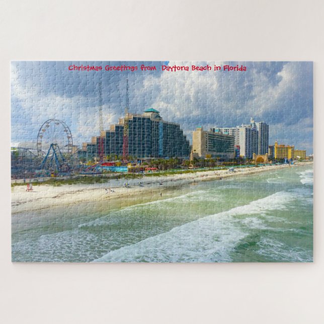 Nós Amamos Quebra-Cabeça de Daytona Beach na Flóri (Horizontal)