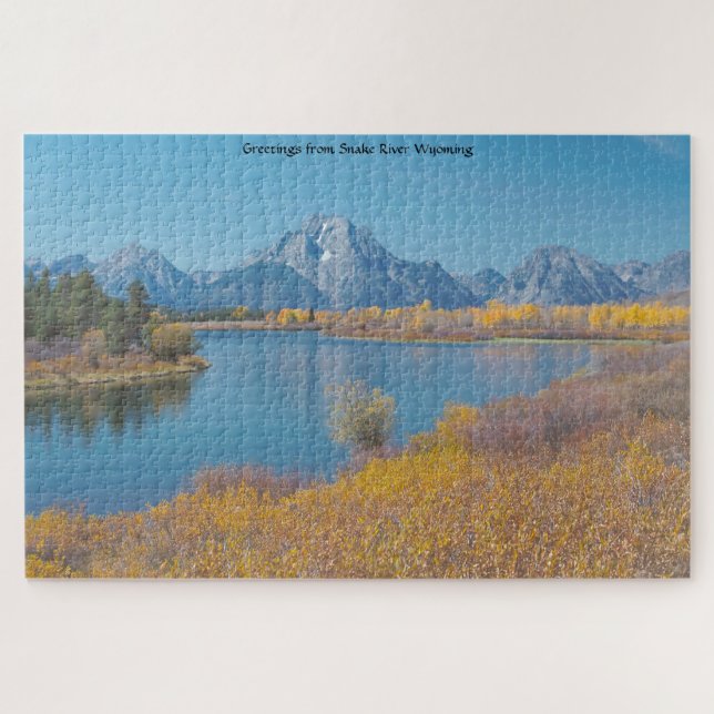 Nós amamos Quebra-cabeça do Rio Snake Wyoming (Horizontal)