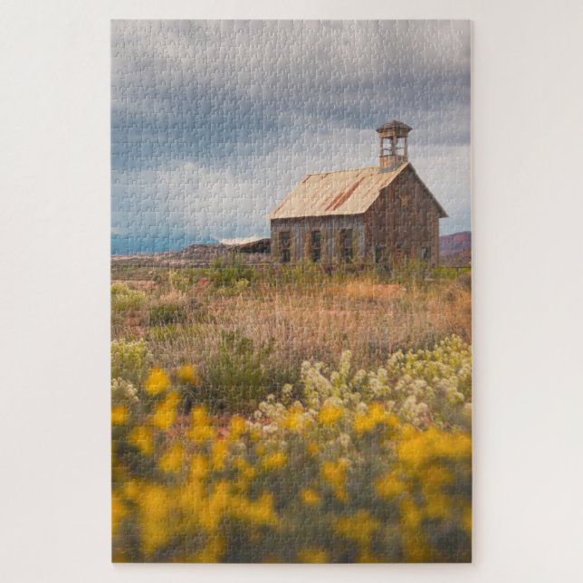 Nós Amamos uma Antiga Igreja em Utah Quebra-Cabeça (Vertical)