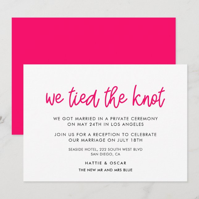 Nós amarramos o anúncio da caligrafia moderna. (Frente/Verso)