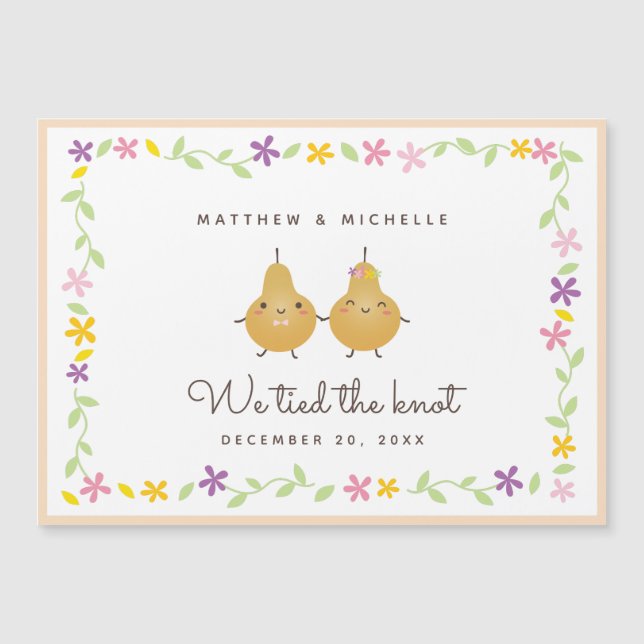 Nós Amarramos O Anúncio De Casamento De Recem casa (Frente)