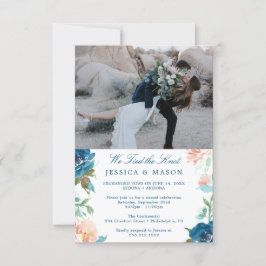 Nós Amarrámos o Nó Convite Elopement Anúncio