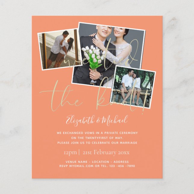 Nós Amarramos Os Nossos Nossos Convites De Anúncio (Frente)