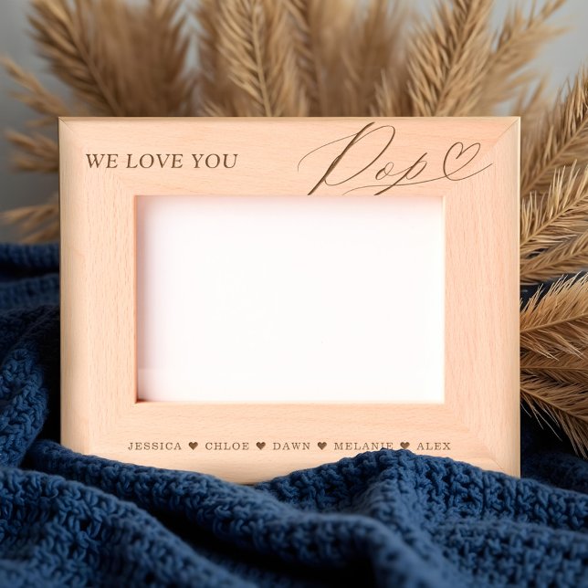 Nós Amo-Te A Manipular Os Nomes De Crianças Cardía (We Love You Pop Script Heart Kids Names Keepsake Etched Frames)