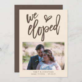 Nós Anunciamos Foto Convite Brown Creme