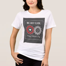 "Nós Apenas Clicamos" Camiseta Premium Tri-Blend