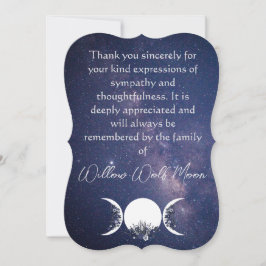 Nos Braços do Cartões de agradecimentos da Deusa