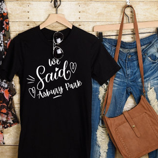 Nós Dissemos Asbury Park Preto Camiseta de Solteir