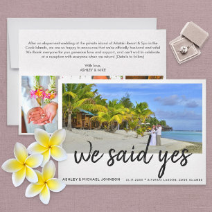 Nós Dissemos Sim   Anúncio de Casamento com 4 Foto