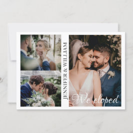 Nós Elografamos Anúncio de Casamento de Colagem de