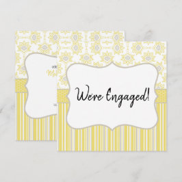 Nós Estamos Engajados Abelha Amarelo e Cinza Geomé