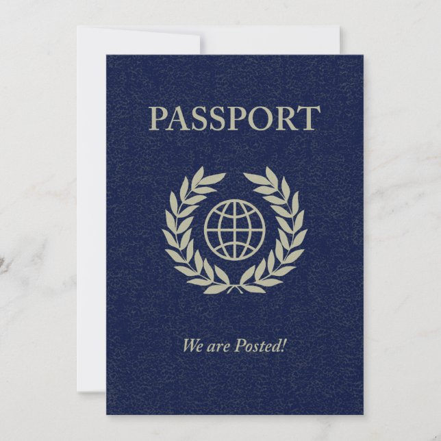 nós estamos postados passaporte (Frente)
