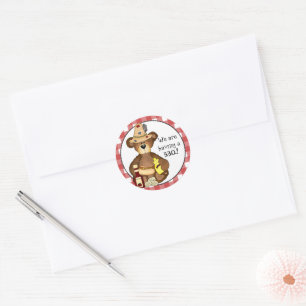 Nós estamos tendo uma etiqueta do urso do