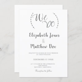 Nós Fazemos Caligrafia, Convite De Casamento Minim