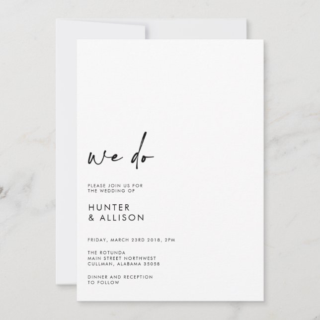 Nós Fazemos Convite De Casamento (Frente)