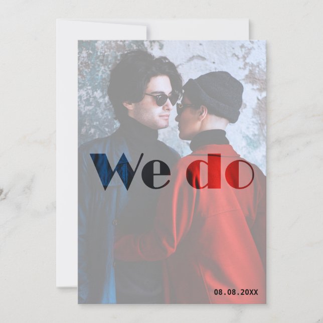 Nós fazemos - Convite para Casamento de outono Ver (Frente)